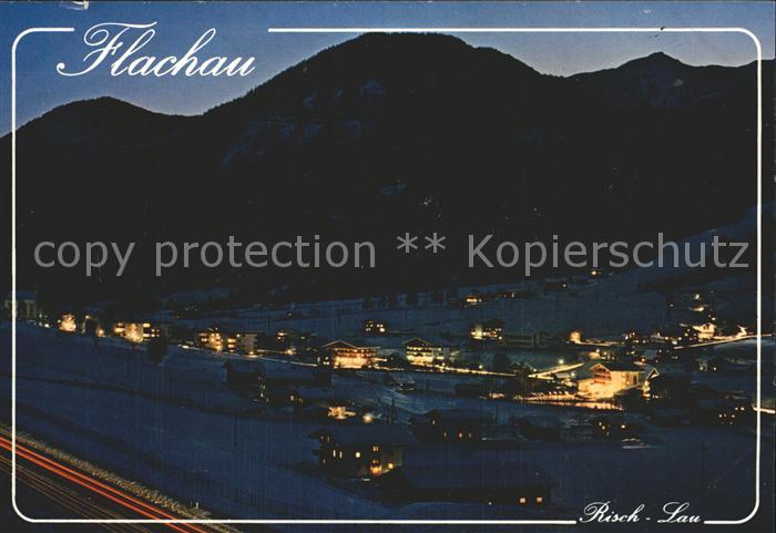 Flachau Salzburger Land Wintersportort Nachtaufnahme