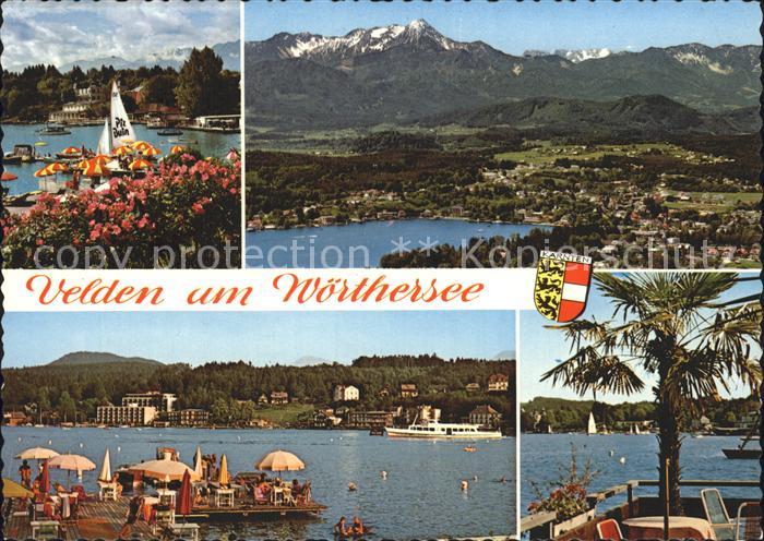 Velden Woerthersee Alpenseebad Luftkurort Strand Boote