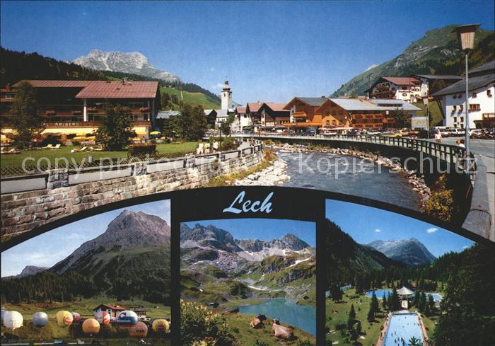 Lech Vorarlberg Zuerser See Freischwimmbad Ortsansicht Kirche