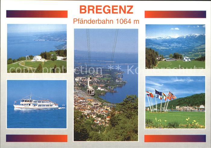 Bregenz Vorarlberg Bodensee Pfaenderbahn Panorama