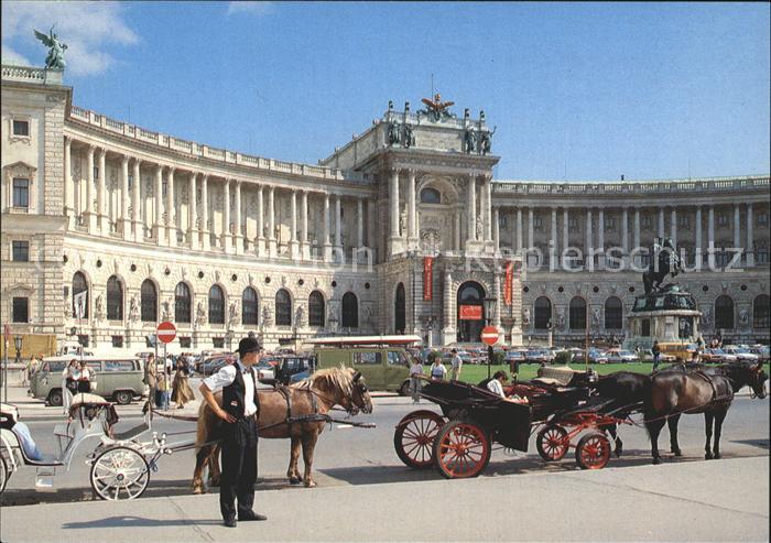 Wien Hofburg Pferdekutschen