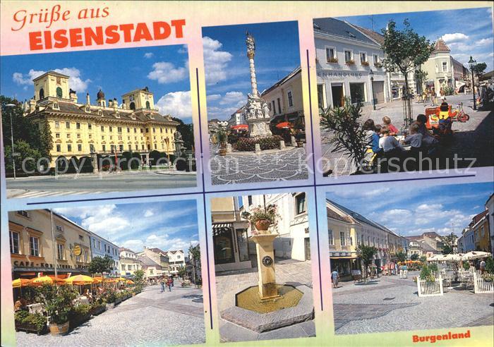 Eisenstadt Burgenland Schloss Esterhazy Pestsaeule Hauptstrasse