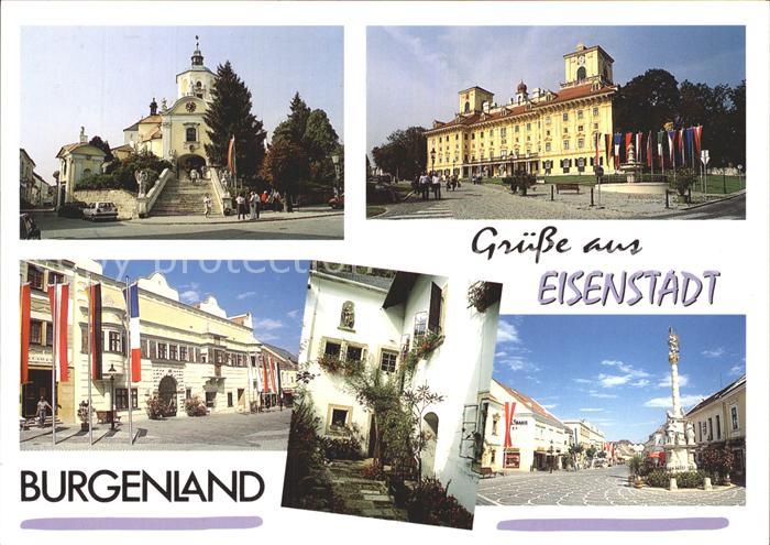Eisenstadt Bergkirche Schloss Esterhazy Rathaus Haydnmuseum Fussgaengerzone