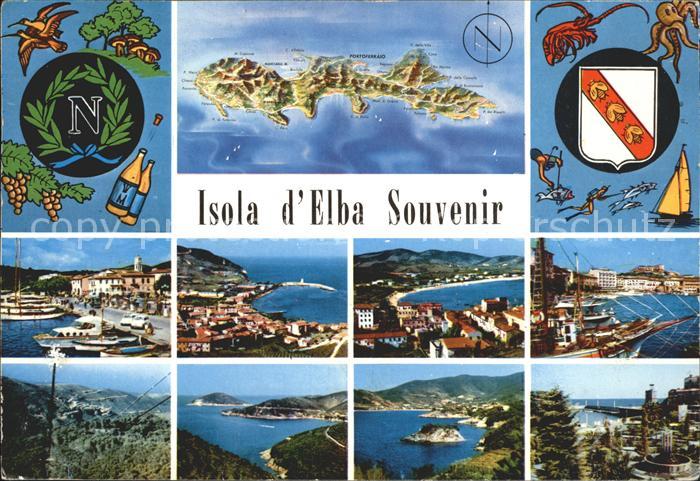 Isola d Elba Panorama Hafen Boote