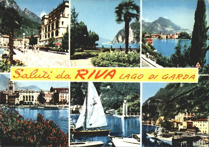 Riva del Garda See Boote Ortsansichten