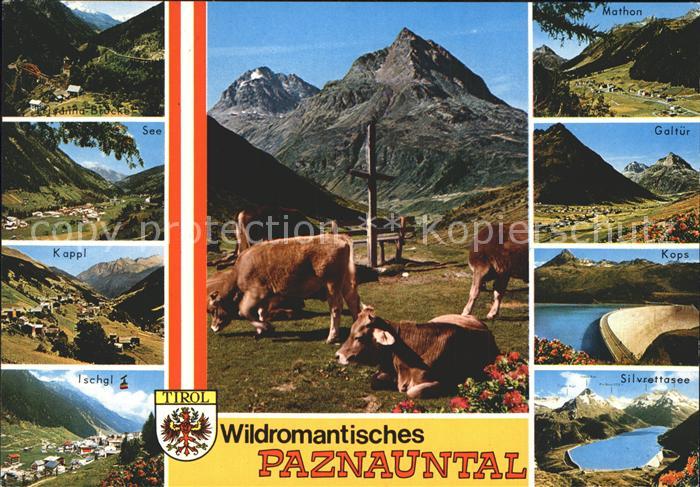 Tirol Region Paznauntal See Kappl Ischgl Silvrettasee Galtuer Mathon Kops