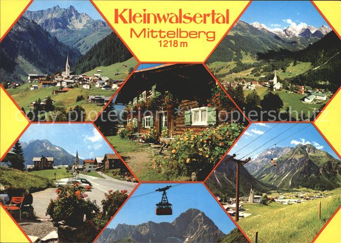 Mittelberg Kleinwalsertal Seilbahn Ortsansichten Kirche