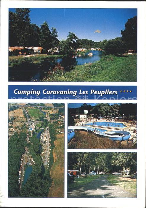 Couhe Campingplatz Schwimmbad Luftbild
