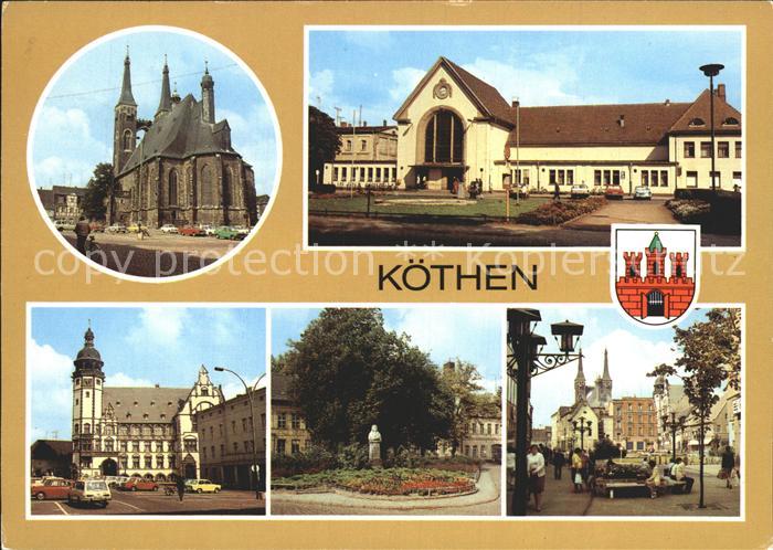 Koethen Anhalt Markt Sankt Jakobskirche Bahnhof Rathaus Boulevard