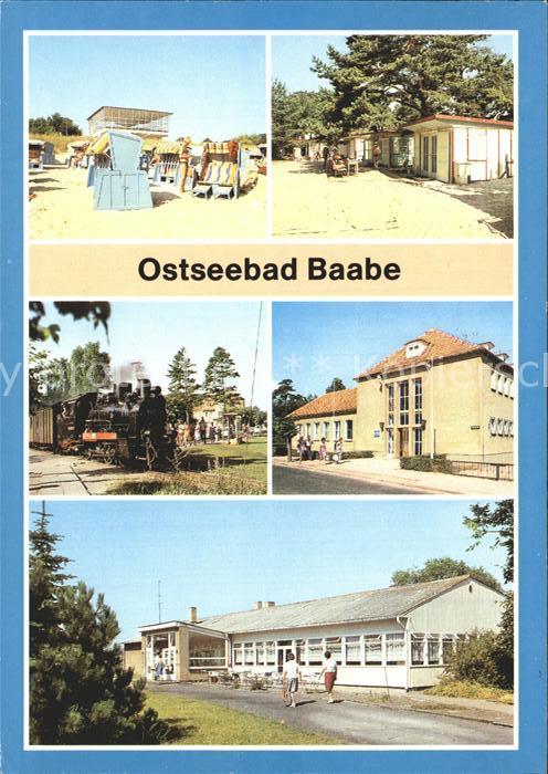 Baabe Ostseebad Ruegen Strand Campingplatz Schmalspurbahn Reichsbahn Erholungshe