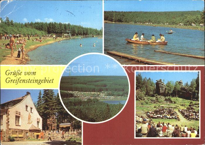 Greifensteine Erzgebirge Greifenbachstauweiher Freibad Naturtheater