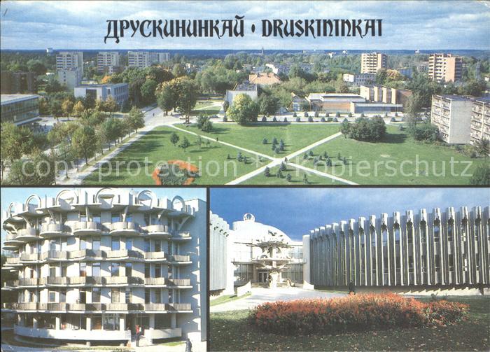 Litauen Stadtansichten Moderne Haeuser Parkanlagen