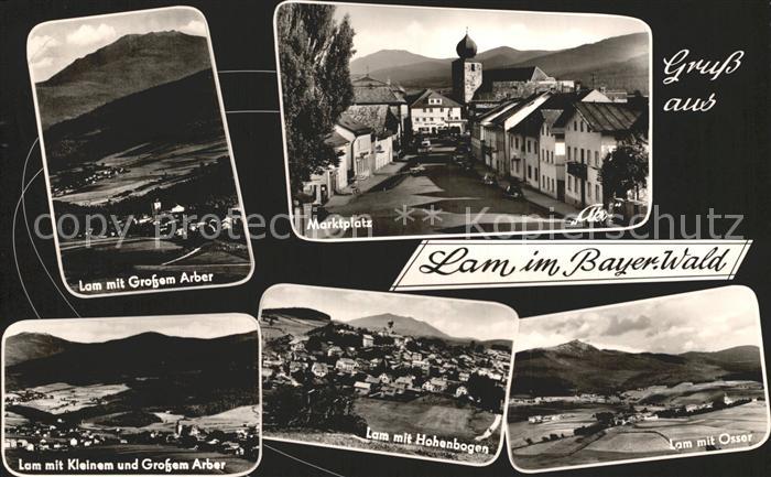 Lam Oberpfalz Marktplatz Grosser Arber Kleiner Arber Hohenbogen Osser Bayerische