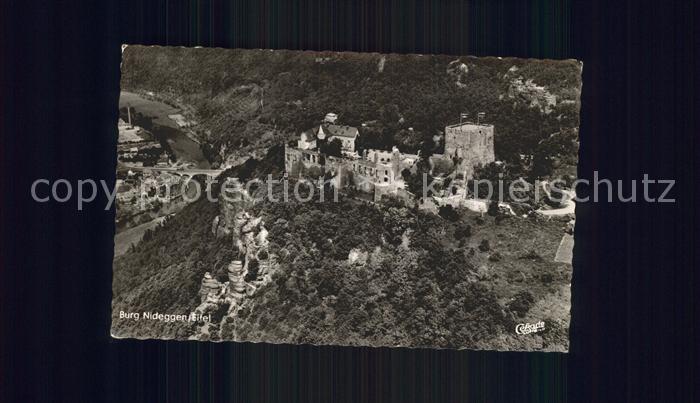 Nideggen Eifel Burg Fliegeraufnahme