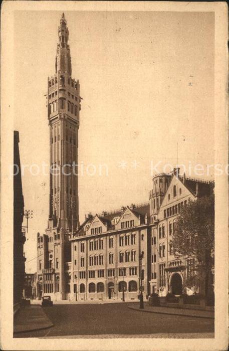 Lille Nord Hotel de Ville et son Beffroi Rathaus Glockenturm