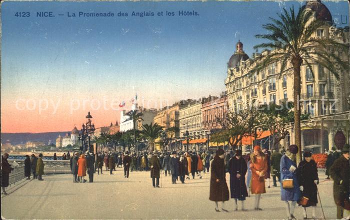 Nice Alpes Maritimes Promenade des Anglais et les Hotels