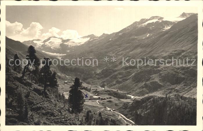Obergurgl Soelden Tirol Panorama Blick von der Timmelsjochstrasse Alpen