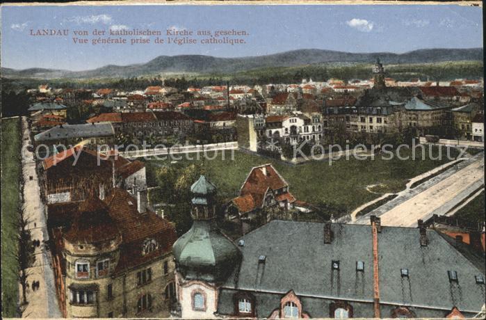 Landau Pfalz Blick von der katholischen Kirche