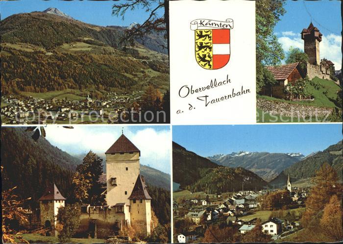 Obervellach Kaernten Ferienort Tauernbahn Burg Falkenstein Groppenstein Alpenpan