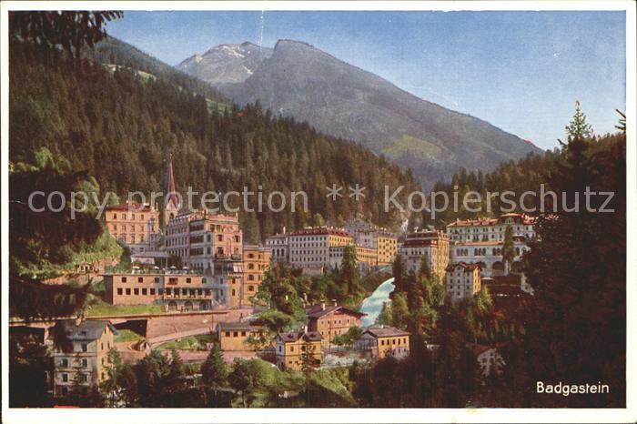 Badgastein Teilansicht Weltkurort