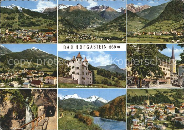 Bad Hofgastein Gesamtansicht Alpenpanorama Kirche Weitmoser Schloessl Hoehenweg