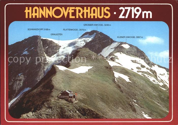 Hannoverhaus Berghuette Schutzhaus Arnoldhoehe gegen Ankogel