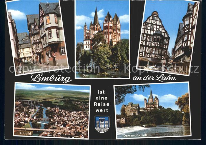 Limburg Lahn An der Plaetze Dom Salzgasse Fachwerkhaeuser Schloss Luftbild