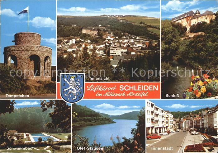 Schleiden Eifel Tempelchen Schwimmbad Schloss Innenstadt Olef Stausee Naturpark