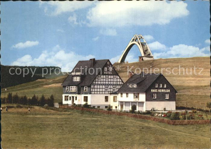 Winterberg Hochsauerland Hotel Pension Cafe Haus Herrloh St Georg Sprungschanze