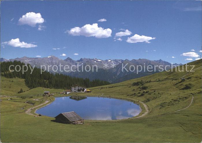 Serfaus Tirol Komperdellalm Bergsee Alpenpanorama Oberinntal