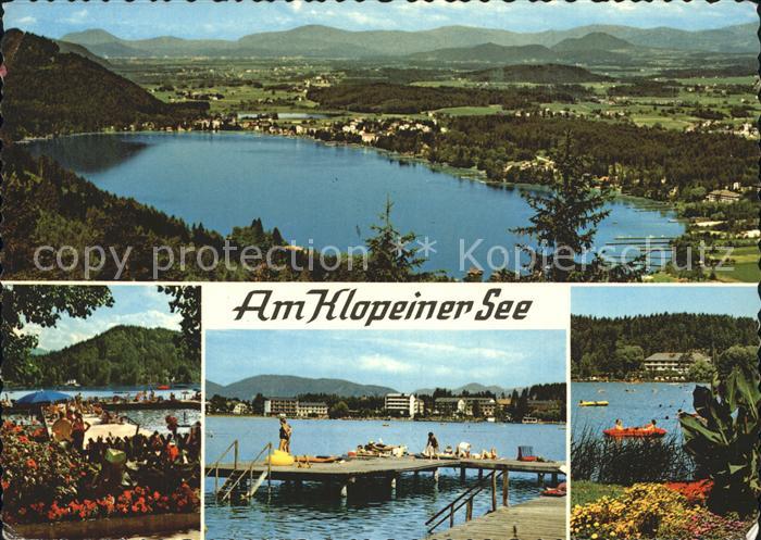 Klopeinersee Panorama Badesee Badesteg