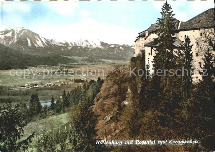 Hollenburg Kaernten mit Rosental und Karawanken
