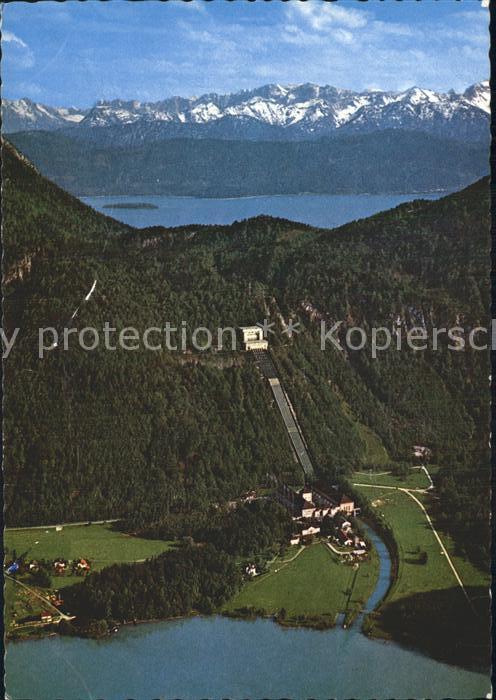 Walchensee Kraftwerk Bayerische Alpen Tiroler Alpen Kochelsee Altjoch Fliegerauf
