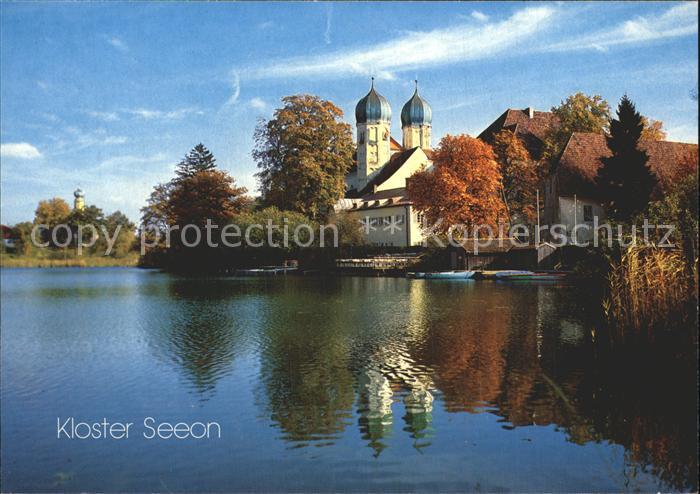 Seeon-Seebruck Kloster Herbststimmung am See