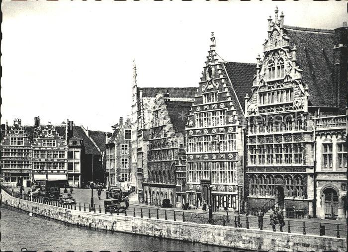 Gent Gand Flandre Graslei Historische Zentrum