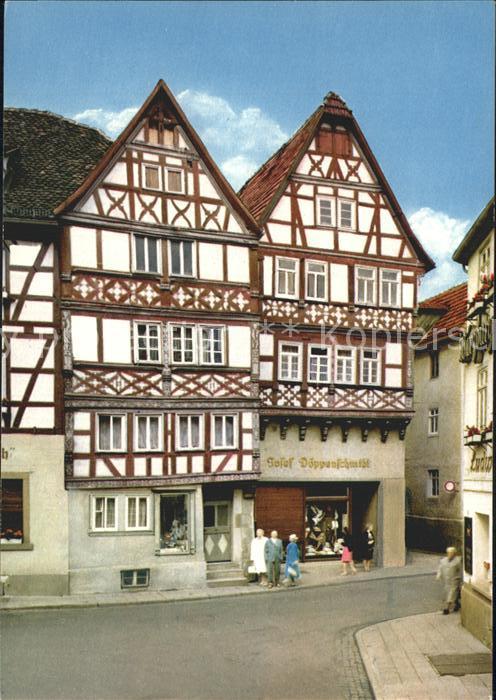 Bad Orb Fachwerkhaeuser in der Altstadt
