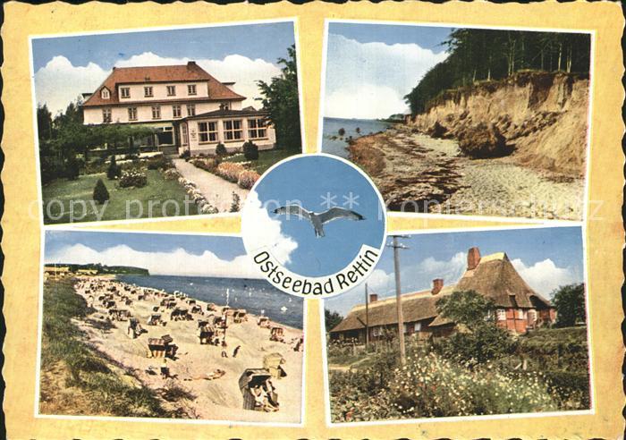 Rettin Ostseebad Hotel Strand Kueste Moewe Reetdachhaus