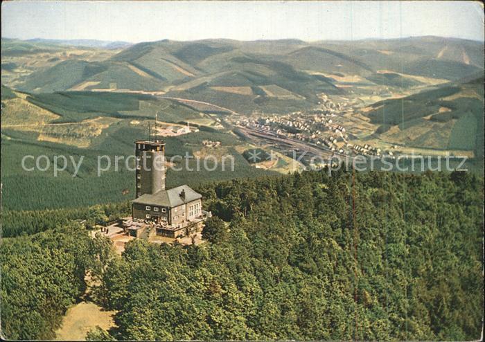 Kirchhundem Aussichtsturm Hohe Bracht Fliegeraufnahme