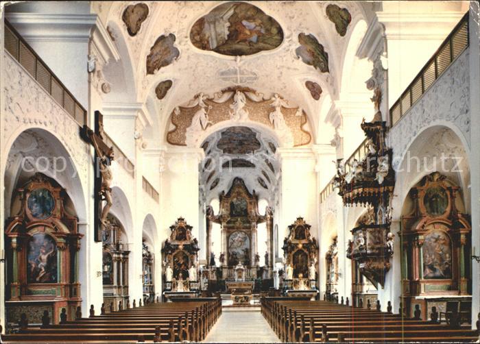 Muenstertal Schwarzwald St Trudpert Klosterkirche Inneres