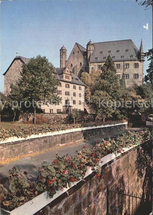 Marburg Lahn Landgrafenschloss Stadtmauer