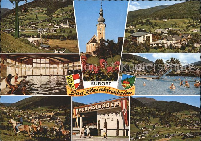 Bad Kleinkirchheim Kaernten Teilansichten Kurort Hallenbad Thermalbad Freibad Ki