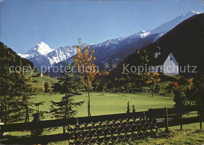 Gaschurn Vorarlberg Kapelle Maria Schnee gegen Valluela Montafon