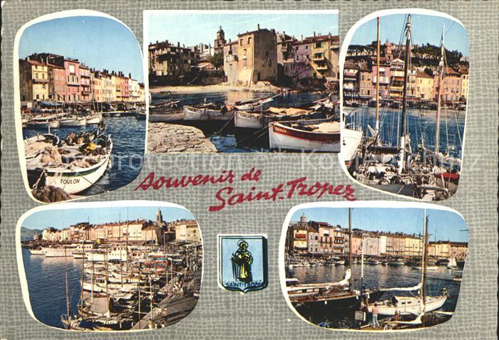 Saint Tropez Var Barques de peche Port La Pouncho Quai Jean Jaures Citadelle Por