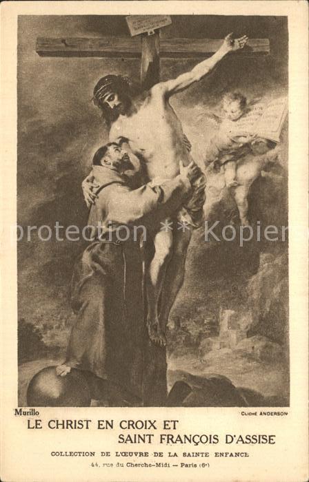 Murillo B. E. Christ en Croix et Saint Francois d Assise