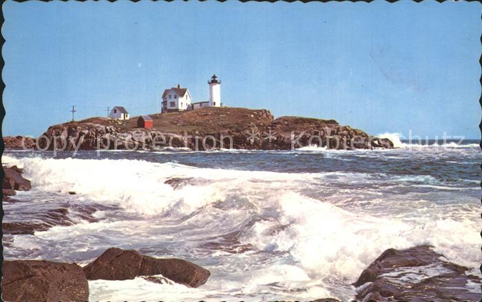 Leuchtturm Lighthouse Nubble Light York Beach Maine