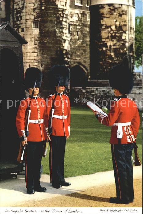 Leibgarde Wache Posting the Sentries Tower of London