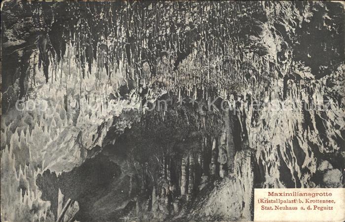 Hoehlen Caves Grottes Maximiliansgrotte Kristallpalast Krotte