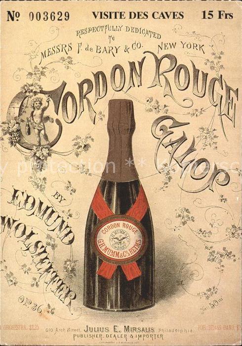 Alkohol Champagner Cordon Rouge Galop