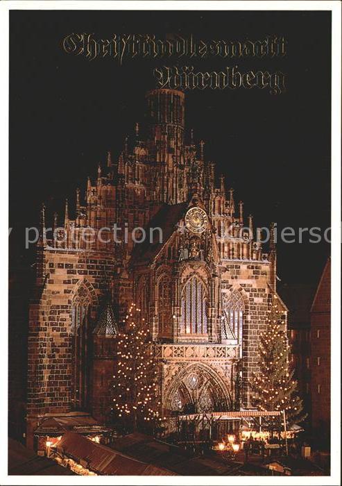 NueRNBERG  CITY Christkindlesmarkt Frauenkirche Westfassade