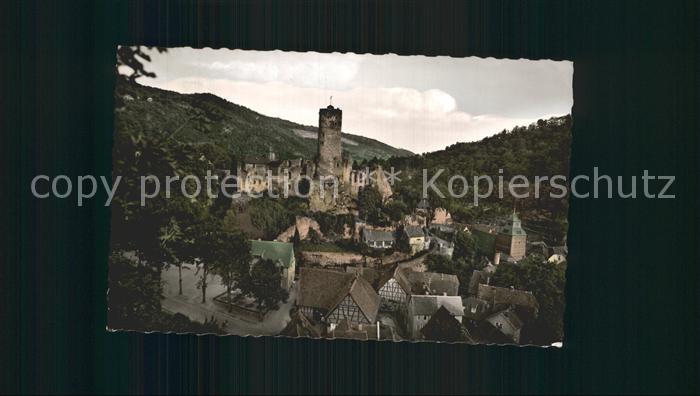 Eppstein Taunus Ortsansicht mit Burgruine